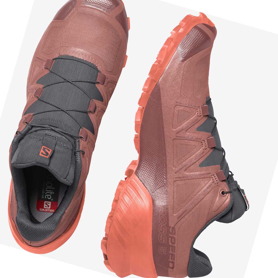 Salomon SPEEDCROSS 5 Trail Futócipő Női Narancssárga | HU 2881LIS